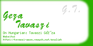 geza tavaszi business card